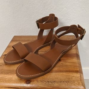 New Madewell Boardwalk Ankle Strap Sandals
